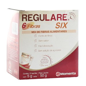 Regulare Six Fibras Alimentares 10 Sachês 5G
