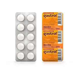 Antiácido Gastrol 10 Pastilhas Mastigáveis 