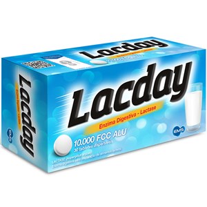 Lactase - Lacday 10.000 Fcc 30 Tabletes Dispersíveis