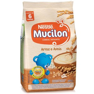 Cereal Infantil Nestlé Mucilon Arroz E Aveia 230G