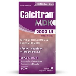 Suplemento Alimentar Calcitran Mdk 2000ui 60 Comprimidos