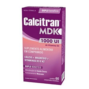 Suplemento Alimentar Calcitran Mdk 1000ui 60 Comprimidos