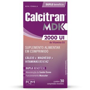 Suplemento Alimentar Calcitran Mdk 2000ui 30 Comprimidos