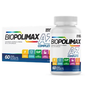 Biopolimax A-Z Completo 60 Cápsulas Sidney Oliveira     