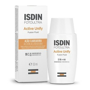 Clareador Facial Isdin Fps 99 Fotoultra Active Unify Fusion Fluid Sem Cor 50Ml