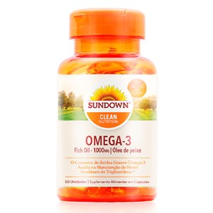 Óleo De Peixe - Fish Oil 1000Mg Sundown 60 Cápsulas