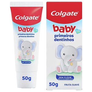 Creme Dental Colgate Baby Primeiros Dentinhos Sem Fluor 50G 