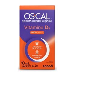 VITAMINA D OSCAL DEPURA GOTAS 500 UI 10ML LIMÃO 