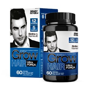 Grow Hair Ultra Força 60 Cápsulas Sidney Oliveira