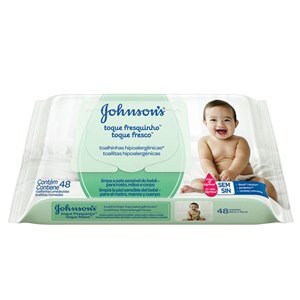 Toalhas Umedecidas Johnson's Baby Toque Fresquinho 48 Unidades