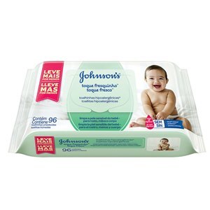 Toalhas Umedecidas Johnson's Baby Toque Fresquinho 96 Unidades