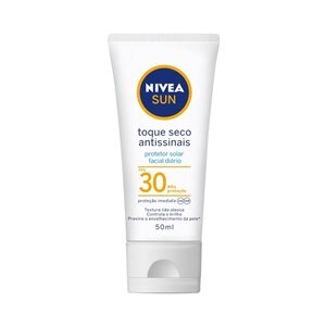 Protetor Solar Facial Nivea Sun Fps30 Toque Seco Antissinais 50Ml