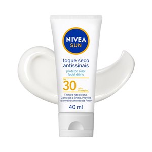 Protetor Solar Facial Nivea Sun Fps 30 Toque Seco Antissinais 40Ml