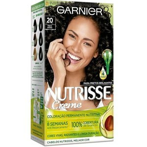 Tinta De Cabelo Permanente Nutrisse Creme - 20 Preto Amora 