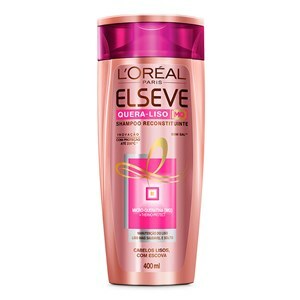 Shampoo Elseve Quera Liso Escova 400Ml