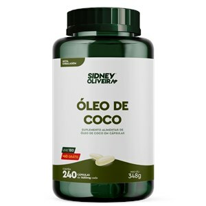 ÓLEO DE COCO LEVE 180 CÁPSULAS + 60 GRÁTIS SIDNEY OLIVEIRA