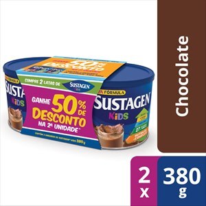 Sustagen Kids Sabor Chocolate 380G Ganhe 50% De Desconto Na Segunda Unidade