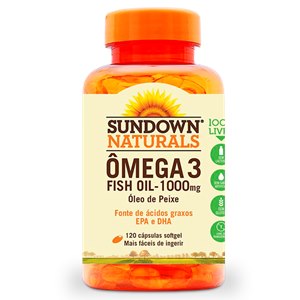 Óleo De Peixe - Fish Oil 1000Mg Sundown 120 Cápsulas