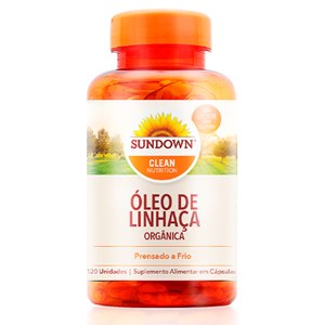 Óleo De Linhaça Dourada 1000Mg Sundown 120 Cápsulas 