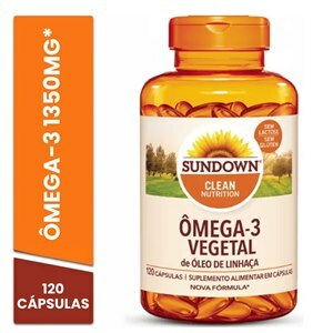 Ômega 3 Vegetal De Óleo De Linhaça Sundown 120 Cápsulas