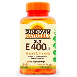 Vitamina E - Sun E 400Ui 180 Cápsulas