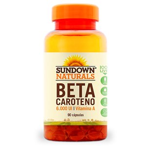Beta Caroteno Sundown 6.000Ui 90 Cápsulas