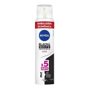 DESODORANTE ANTITRANSPIRANTE AEROSOL NIVEA FEMININO INVISIBLE BLACK & WHITE PROMO 200ML