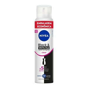 DESODORANTE ANTITRANSPIRANTE AEROSOL NIVEA FEMININO INVISIBLE BLACK & WHITE PROMO 200ML