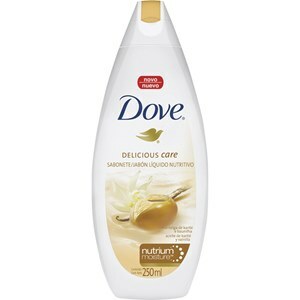 SABONETE LÍQUIDO DOVE DELICIOUS CARE MANTEIGA DE KARITÉ E BAUNILHA 250ML 