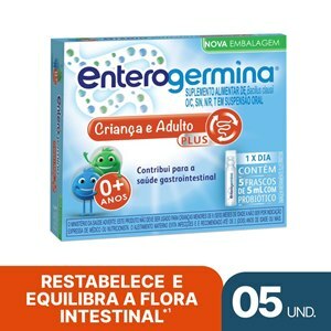 Probiótico - Enterogermina Plus 5Ml 5 Flaconetes 