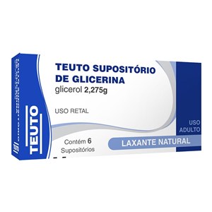 Supositório De Glicerina Glicerol Adulto 6 Unidades