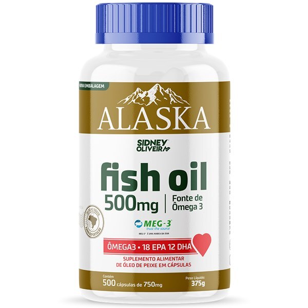 \u00d4MEGA 3 500MG ALASKA 500 C\u00c1PSULAS SIDNEY OLIVEIRA - Ultrafarma