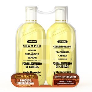 Gota Dourada Shampoo 300Ml + Condicionador 300Ml Kit Fortalecimento 