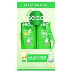 SHAMPOO + CONDICIONADOR SEDA CACHOS DEFINIDOS COM 325 ML