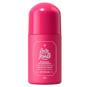 Desodorante Antitranspirante Roll-On Leite De Rosas Feminino Tradicional 48H 50Ml