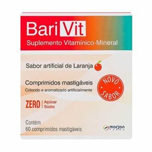 Barivit Sabor Laranja 60 Comprimidos Mastigáveis
