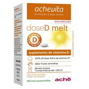 Vitamina D - Dosed Melt 200Ui 120 Comprimidos Mastigáveis