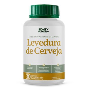 LEVEDURA DE CERVEJA 30 CÁPSULAS SIDNEY OLIVEIRA