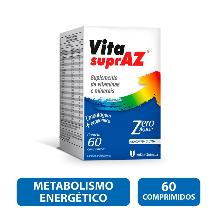 Suplemento Energético Vita SuprAZ Energy 19 + 1 Comprimido em