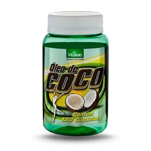 Óleo De Coco 1000Mg Vitalab 120 Cápsulas