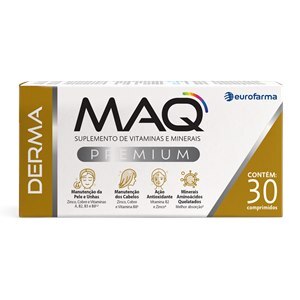 MAQ DERMA 30 COMPRIMIDOS - VALIDADE JUNHO/2025
