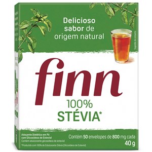 Adoçante Finn Stevia Taumatina 50 Envelopes