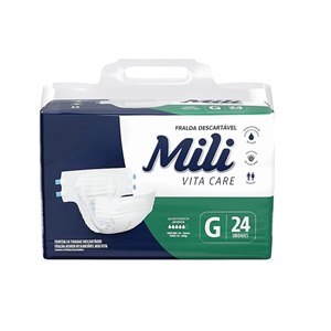 FRALDA GERIÁTRICA MILI VITA TAMANHO G COM 24 UNIDADES