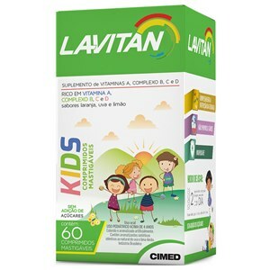 Lavitan Kids 60 Comprimidos Mastigáveis 
