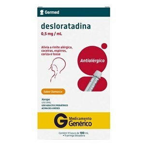 Desloratadina Xarope 100Ml - Germed Genérico (Desalex)