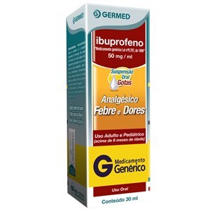 Ibuprofeno 50Mg/Ml Gotas 30Ml - Germed - Genérico