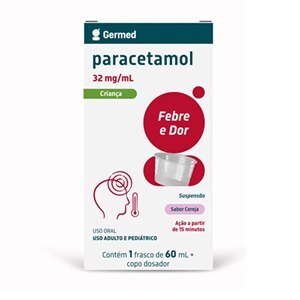 Paracetamol 32Mg/Ml Suspensão Oral 60Ml - Germed Genérico (Tylenol)