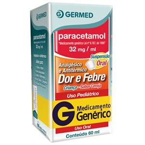 Paracetamol 32Mg/Ml Suspensão 60Ml - Germed - Genérico