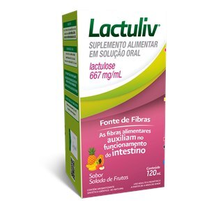Lactulose - Lactuliv Xarope Sabor Salada De Frutas 120Ml