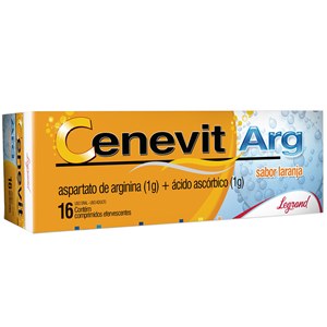 Vitamina C + Arginina - Cenevit Arg 16 Comprimidos Efervescentes